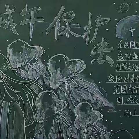 2023年下学期第二刊“未成年人，保护法”黑板报评比结果