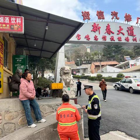 金台交警走进新春村开展务工人员道路交通安全宣传