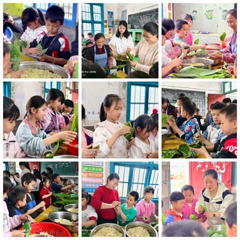 粽叶飘香迎端午，传统文化润童心——高坪镇车下小学开展“迎端午，包粽子”活动