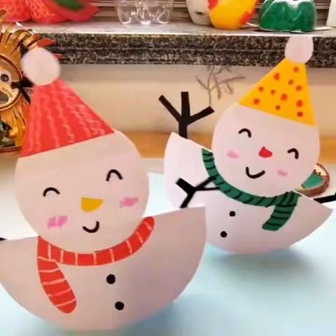 ❄️冬日亲子手工：换种方式“堆”雪人☃️