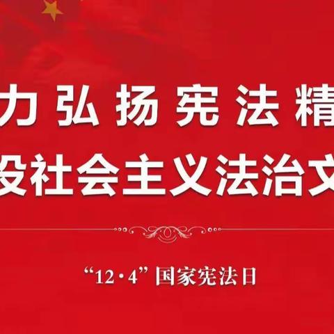 12·4国家宪法日|大力弘扬宪法精神，建设社会主义法治文化