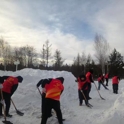 扫雪志愿行 温情暖人心
