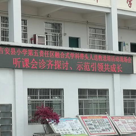 吉安县永阳小学第五责任区融合式学科带头人送教送培活动——听课会诊齐探讨、示范引领共成长