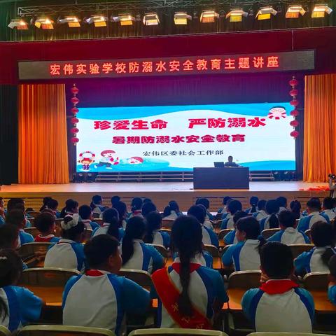 筑牢防溺安全网 护航暑期平安行 ——宏伟实验学校防溺水安全教育主题讲座