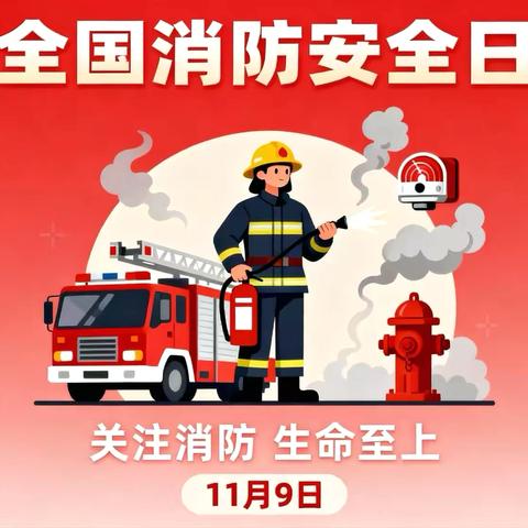“消防小卫士  安全伴我行”— — ‍吉州区保育院阳明花园分院 ‍119消防日系列活动