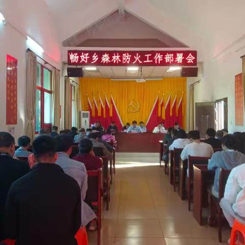 畅好乡召开2025年森林防火工作部署会--筑牢森林“防火墙” 守护青山绿水