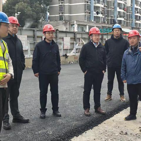 集团公司副总经理杜胜赴合肥轨道6号线一期机电三标朱岗站检查指导