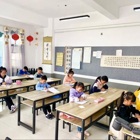 零度艺术培训学校2023年下学期硬笔班第八、九周课堂分享