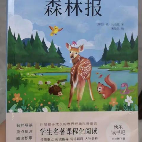 四3班阅读《森林报》赏心悦目的手抄报