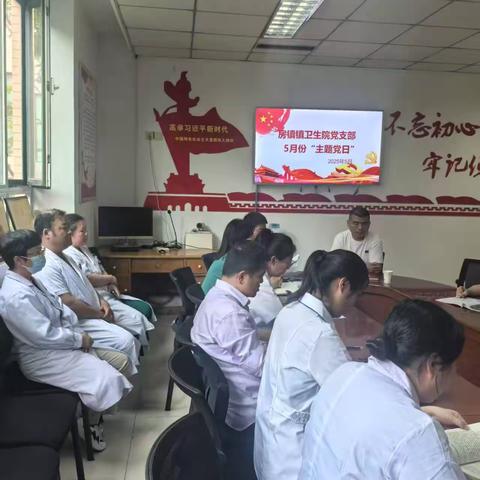 房镇镇卫生院五月份主题党日---学查改提质效
