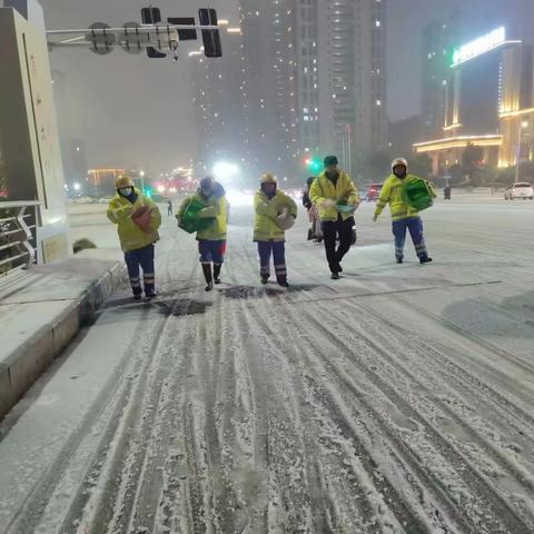迎战低温雨雪天气，作业二中心在行动