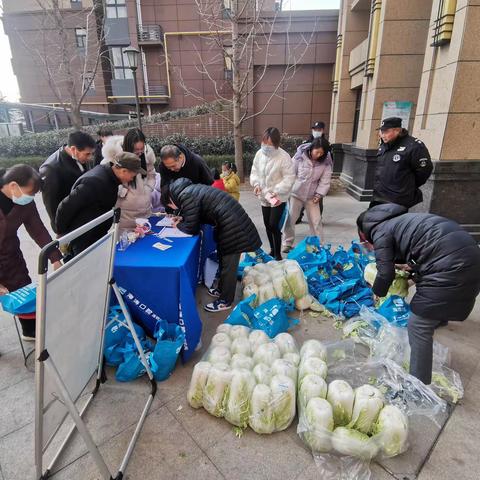 感恩有你，共筑美好！白桦林家愿物业服务中心为业主“纳百财，送白菜”