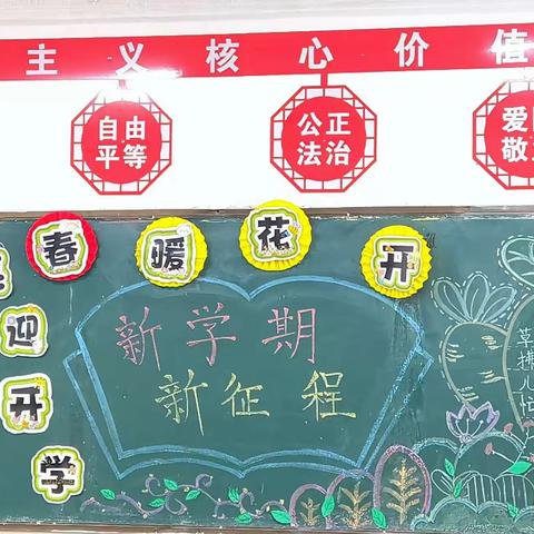 从“心”开始，共赴美好之约——亳州市夏侯小学2024年春季第一期黑板报展示