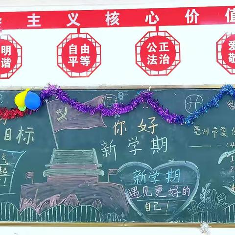 聚力“共绘”新学期，灵蛇纳新韵盈堂——亳州市夏侯小学2025年春季第一期黑板报