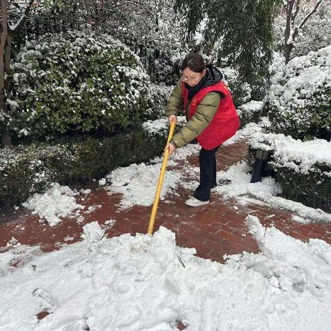 【红色等驾坡】瑞雪撒满园，扫雪暖人心——上城社区党支部扫雪行动！