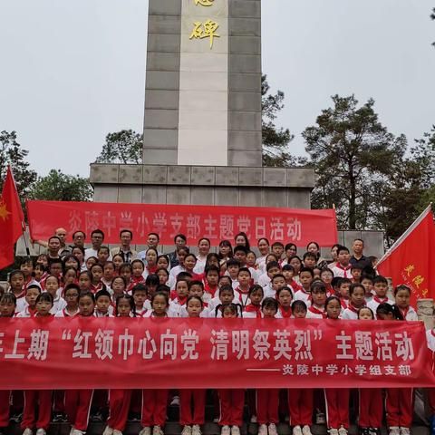 炎陵县明德小学开展 清明“祭英烈 ”活动