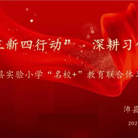 践行“三新四行动”，深耕习作新课堂——沛县实验小学“名校+”教育联合体习作教学研讨