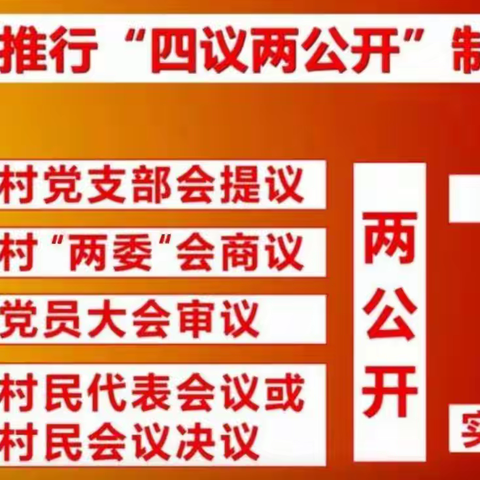 党建知识小课堂开讲啦！---“四议两公开”工作法