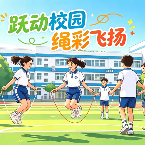 绳彩飞扬 跃动五一 ——曹城办第二小学校园跳绳比赛活动
