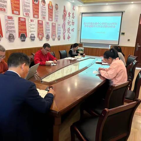 儋州市海头镇中心学校英语组第十三周教研主题——分析2025年秋季学期第一次阶段性大作业检测