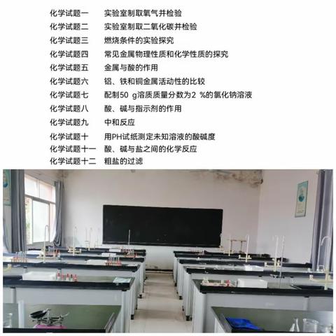 化学探索真知，实验点亮课堂——广信区茶亭中学考前化学实验操作培训活动