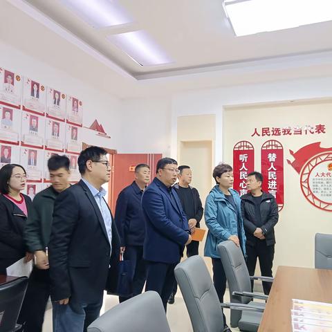 示范区人大工作联络处主任杨杰一行莅临金明池街道督导调研人大工作