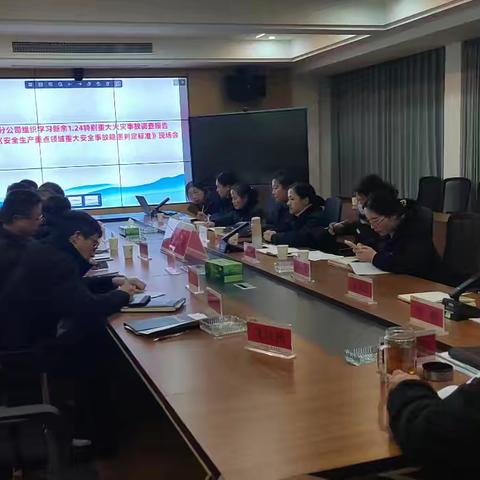 修水邮政分公司组织学习新余“1•24”特别重大火灾事故调查报告暨宣贯《安全生产重点领域重大安全事故隐患判定标准》和《邮政快递企业重大事故隐患判断标准》现场会