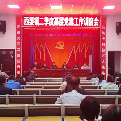 凝心聚力抓党建，实干苦干促振兴----西渠镇召开第二季度基层党建工作调度会