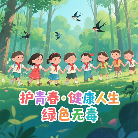 吕公堡学区西袁庄学校“护青春·健康人生绿色无毒”主题活动