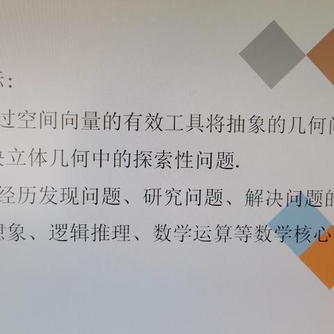 高三数学王瑞娜校级公开课 《用向量法解决立体几何中的探索性问题》