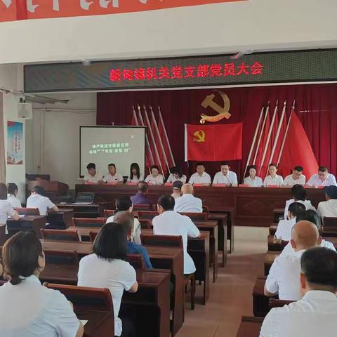 新甸镇召开庆“七一”党员大会