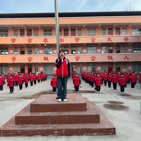 新学期，新起点，新高度——高村小学第一周升旗仪式