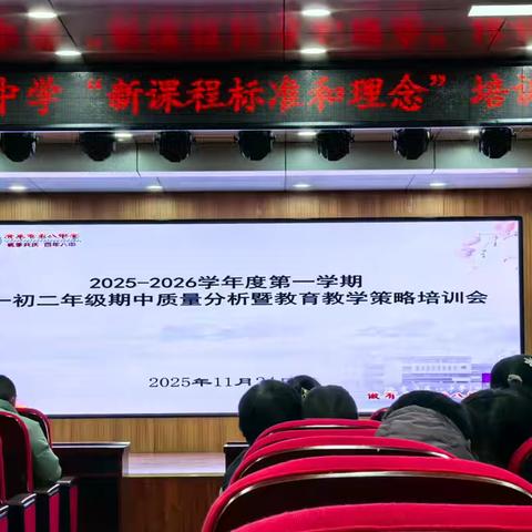 精准分析促提升 共享智慧助成长 ——济宁八中初一初二期中质量分析暨班级管理教育教学策略培训会圆满举行