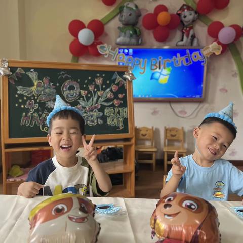英才坊幼儿园中二班五月生日会🎊