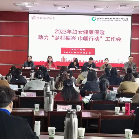 勉县2023年妇女健康保险助力“乡村振兴巾帼行动”推进会会议简讯