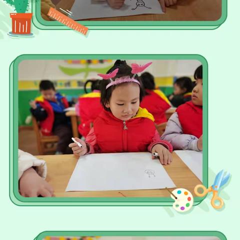 蝴蝶——肥城市实验幼儿园西园桃花七班每周一画活动瞬间