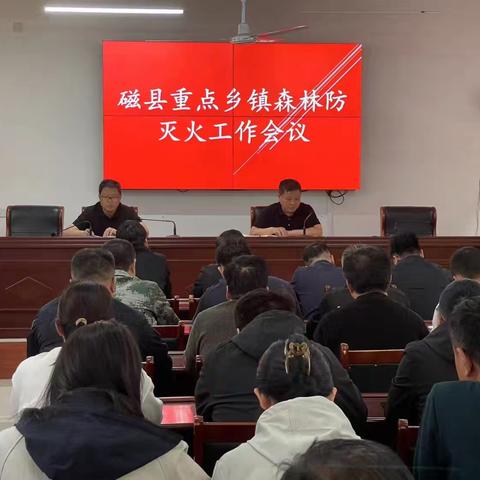 磁县召开森林草原防灭火工作紧急会议