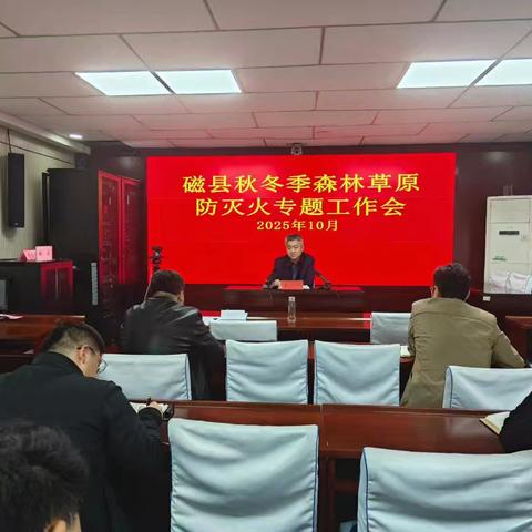 磁县召开秋冬季森林草原防灭火专题工作会议