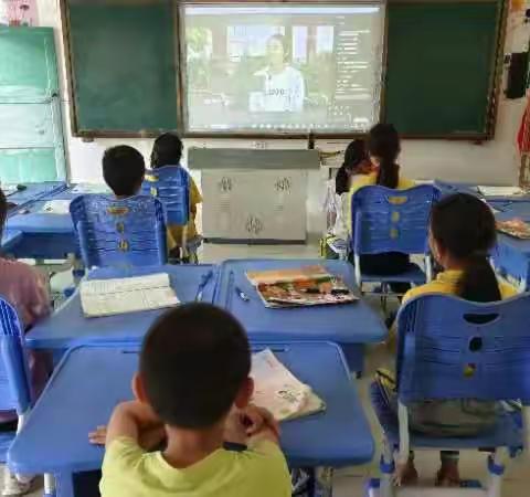 护苗行动  五指山市红山中心学校组织学生观看第四场栏目简报