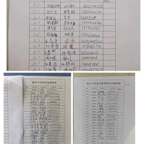 家校共携手 合力育英才                     ————涧头集镇新庄小学开展了家长会
