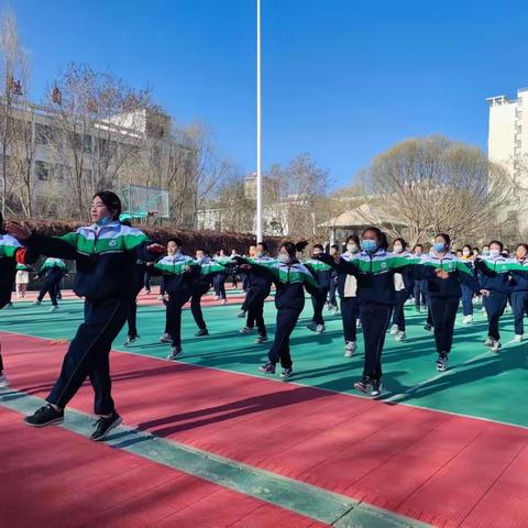 恰同学少年 显韵律风采｜玉门市第三中学教学一部初一年级韵律操比赛