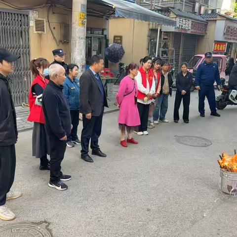 戎耀社区，“火”速行动——菊花园社区开展退役军人消防演练活动