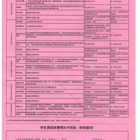 大仵一中开展2023年春季学生资助政策宣传工作