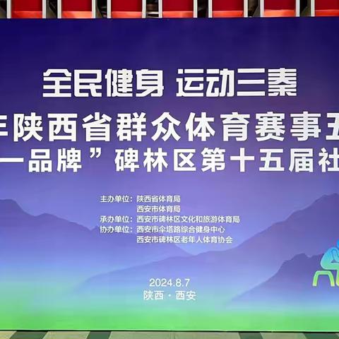 “全民健身 运动三秦”2024年陕西省群众体育赛事五级联赛暨“一区县 一品牌”碑林区第十五届社区运动会—区市场监管局取得优异成绩