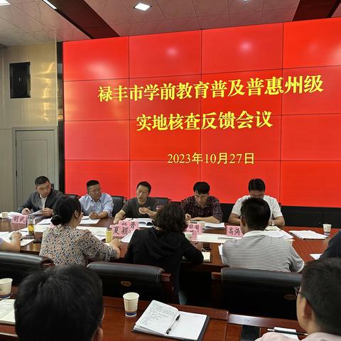 楚雄州人民政府教育督导委员会办公室对禄丰市创建学前教育普及普惠县开展实地核查