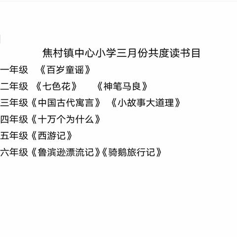 【焦村镇中心小学】“书香润心灵 阅读促成长”读书交流活动