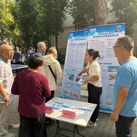 居民医保缴费宣传，我们在行动——新城区长乐中路街道嘉园社区开展居民医保缴费宣传活动