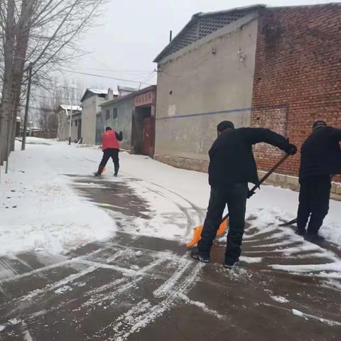 我为群众办实事【清村庄积雪 保村民出行】