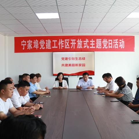 党建引领生态绿 共建美丽新家园——宁家埠党建工作区开展开放式主题党日活动
