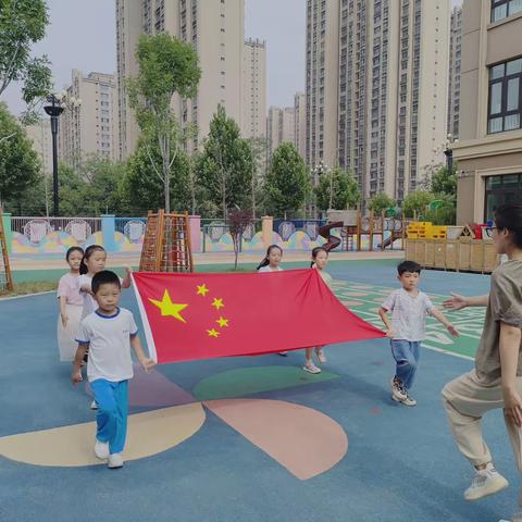 齐河二幼东海玉景园分园大一班升旗仪式